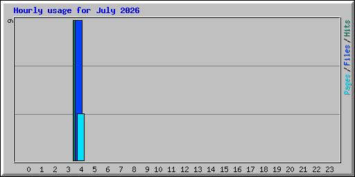 Hourly usage for July 2026